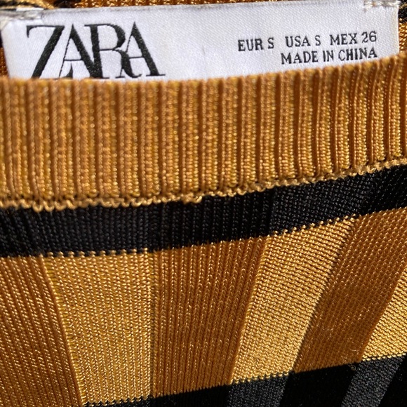 Zara Striped Long Sleeve Dress - Picture 4 of 4